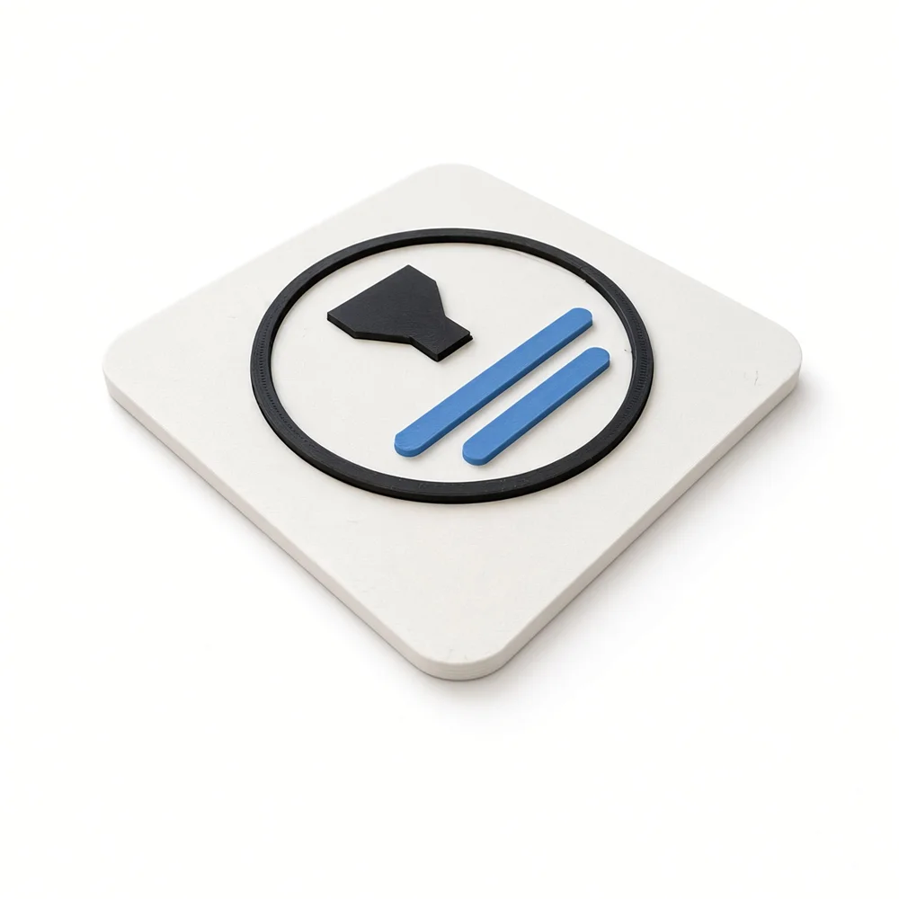 Formada3D logo plaque, diamond