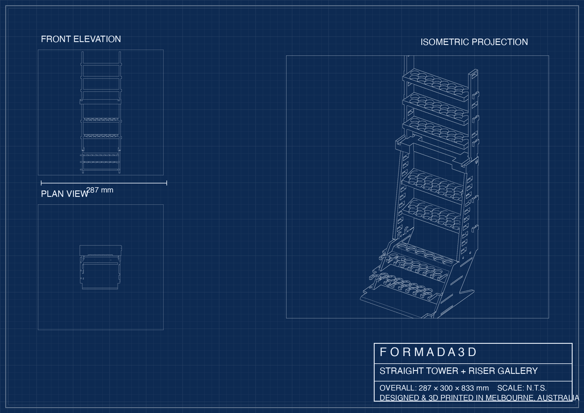 Tower with riser blueprint