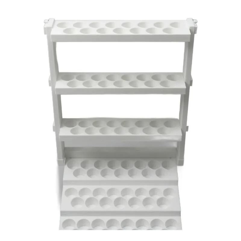 Combo 98: Paint Rack 60 with the Riser Display Stand on top, empty, front view
