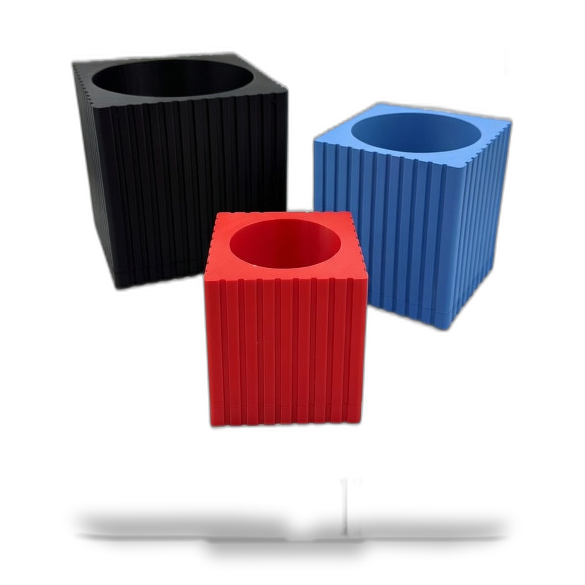 Square Fluted Wall Planter