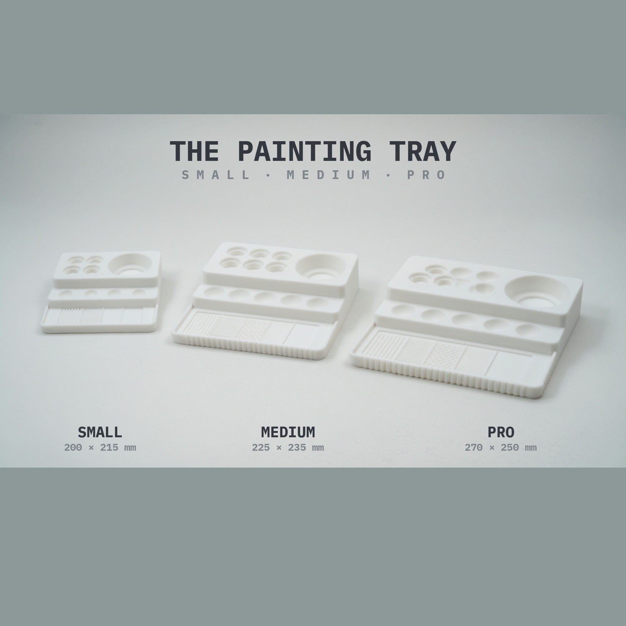 Formada3D — Painting Tray Family Small Medium Pro Formada3d