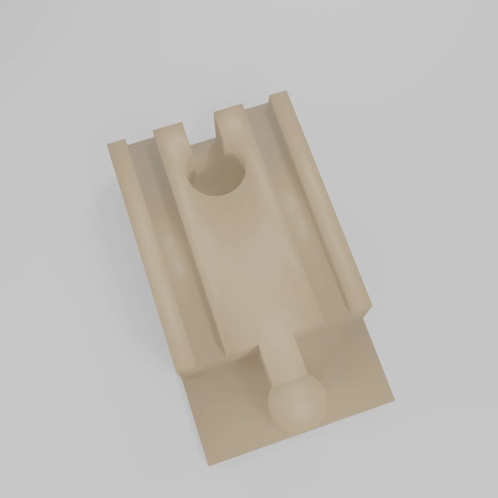 Track-to-DUPLO Adapter — alternate view