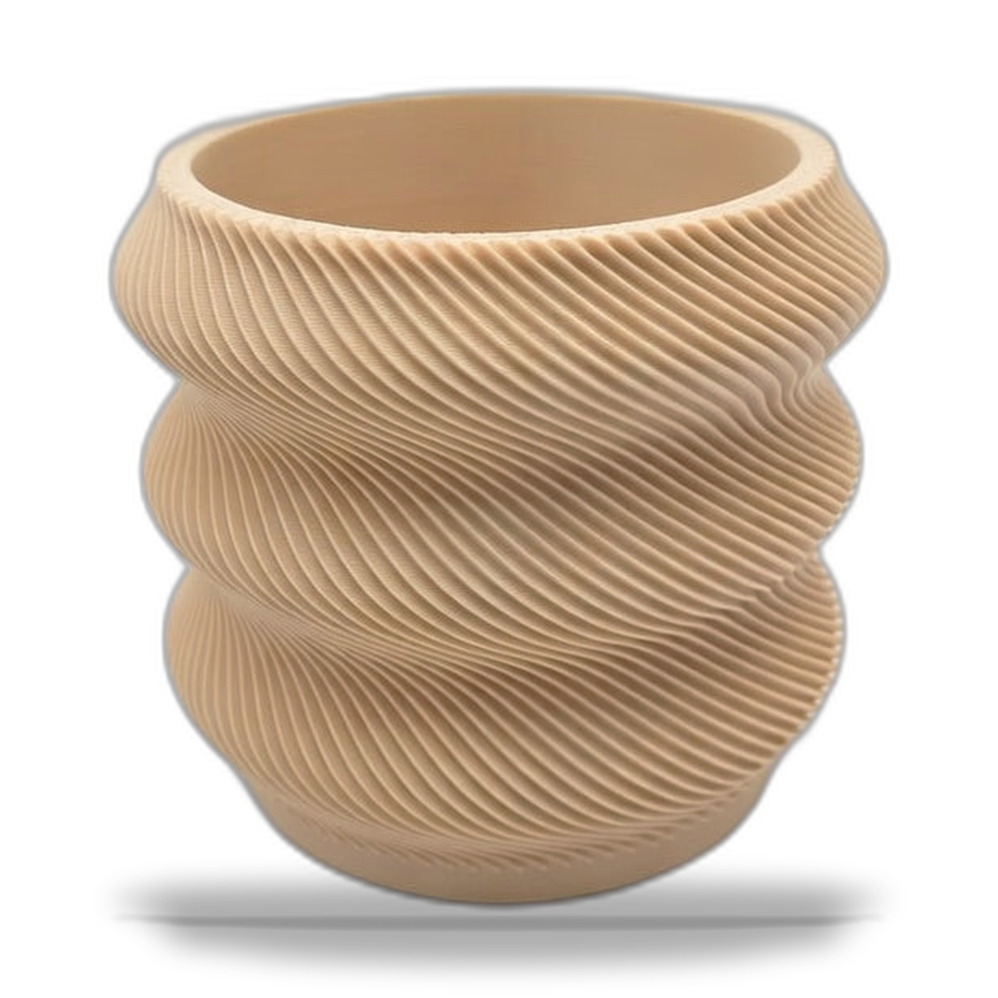 Wavy Twisted Desk Planter