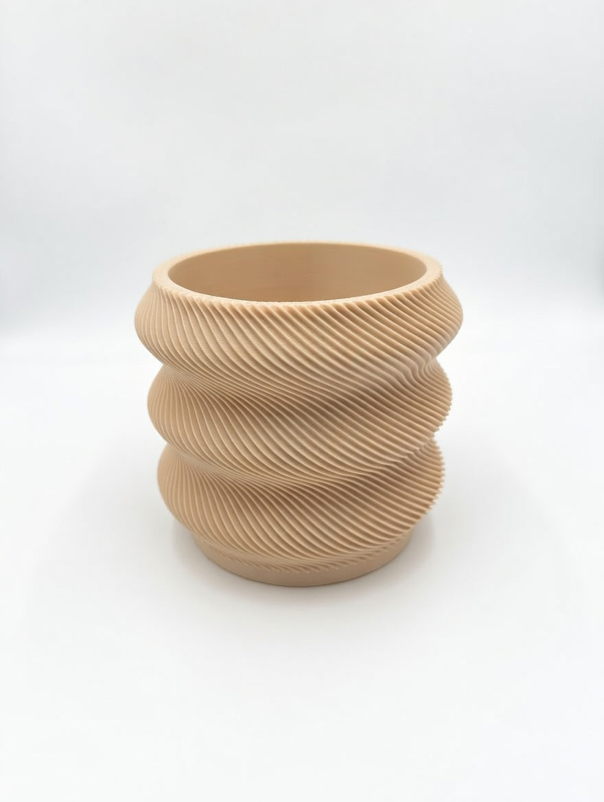 Wavy Twisted Desk Planter — alternate view