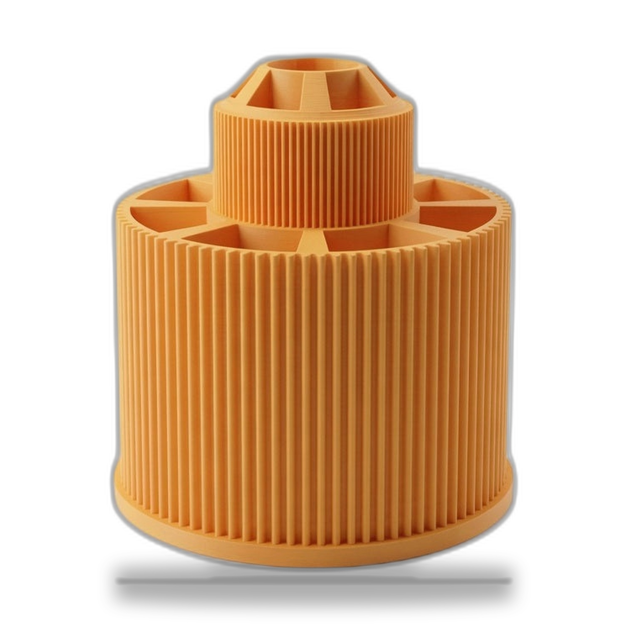 Rotating Brush Carousel | Spinning Brush & Tool Organiser | Two-Tier Sector Well