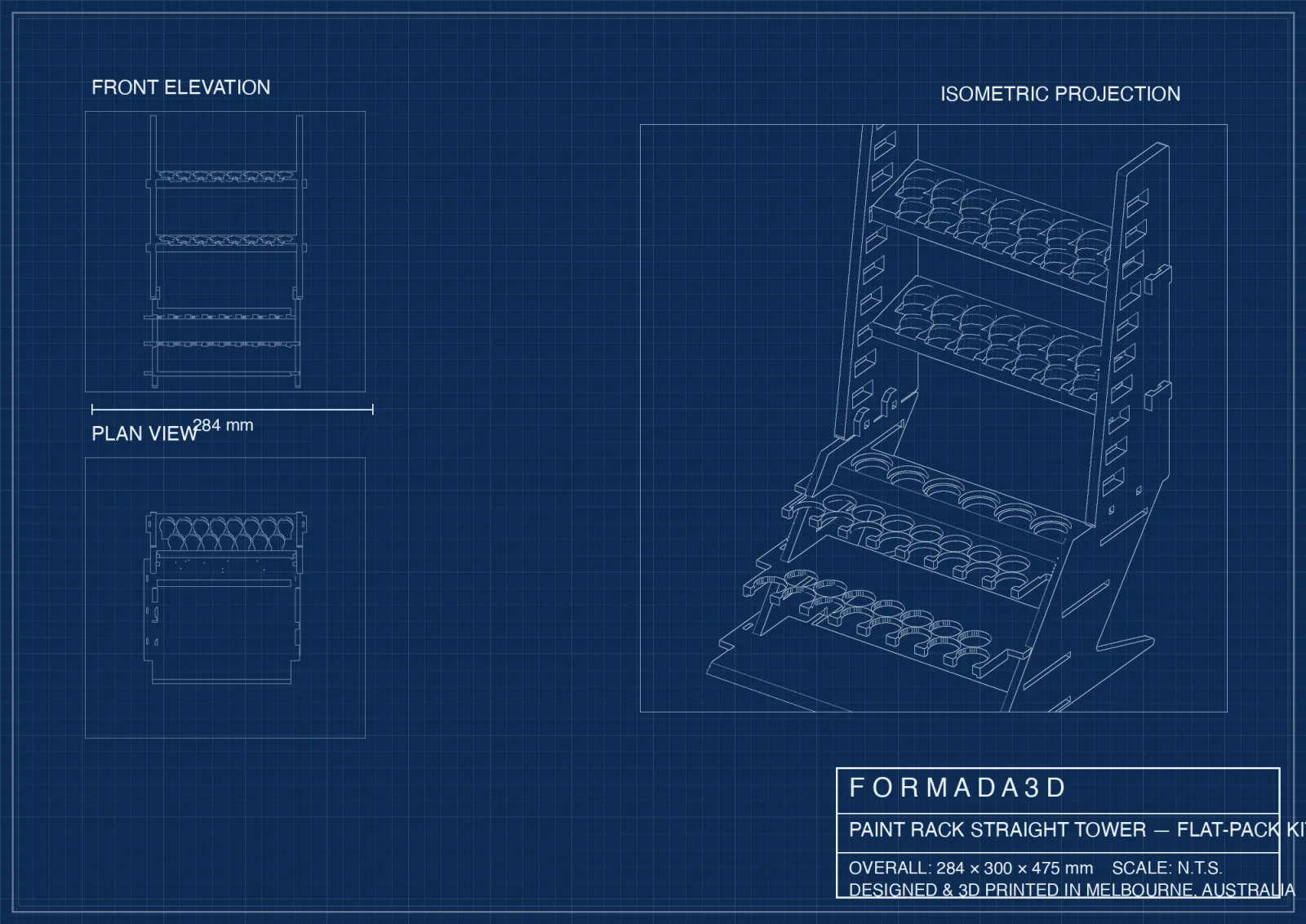 Tower flat-pack blueprint