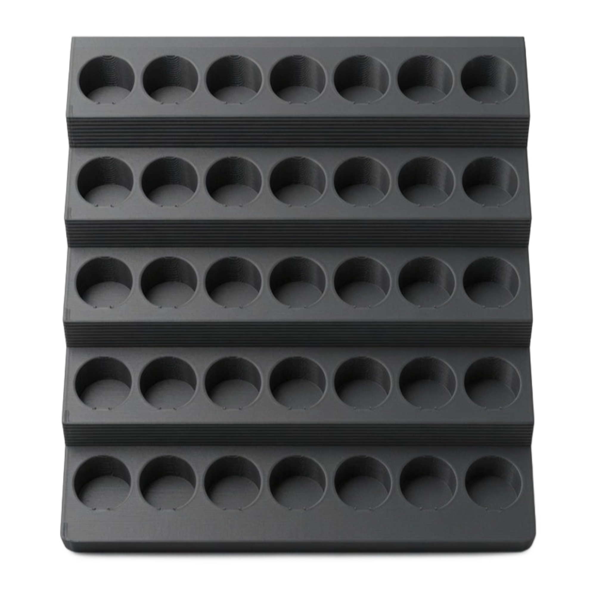 Paint Rack for 35 Dropper Bottles — with 2 Hidden Magnetic Drawers