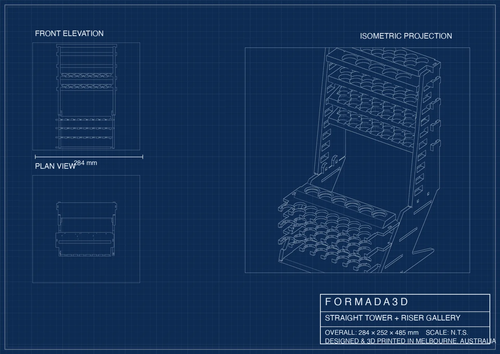 Tower with riser blueprint