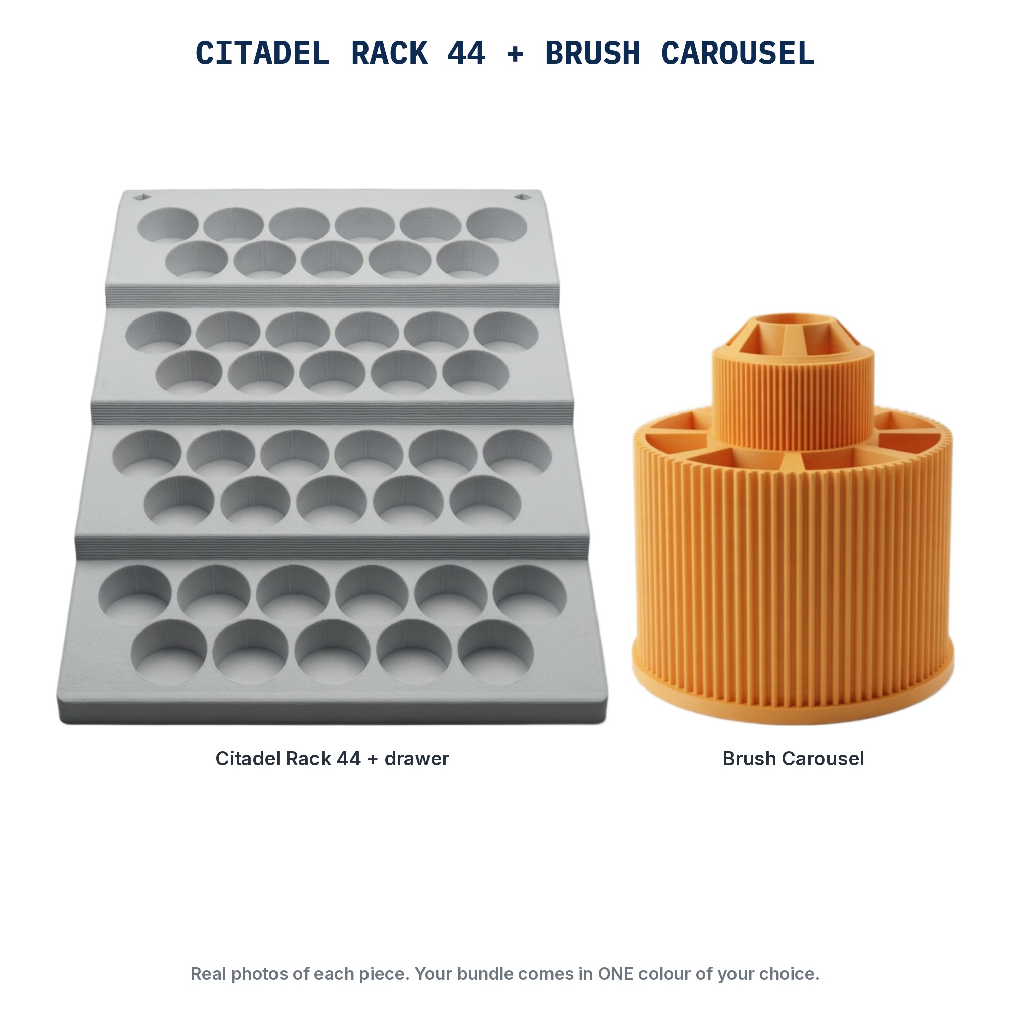 Citadel Paint Rack 44 + Brush Carousel Bundle