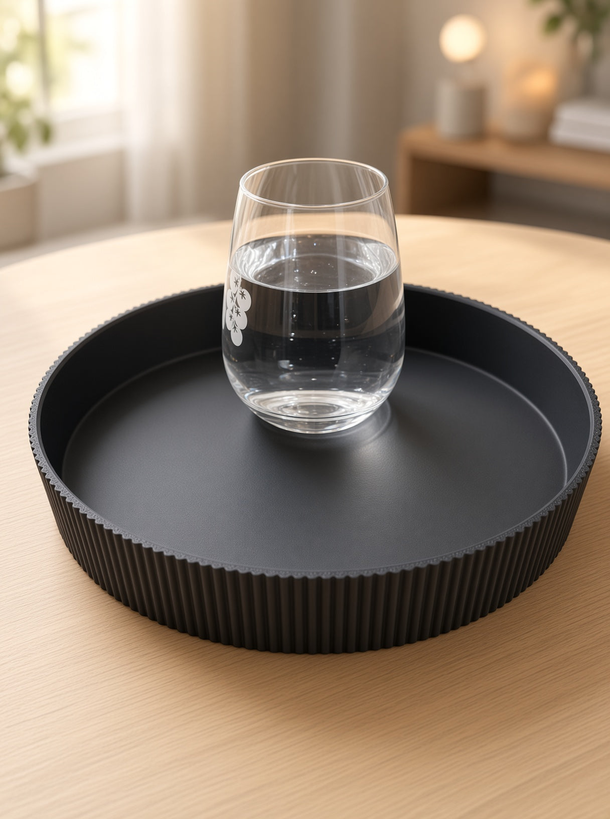 Fluted Round Tray — alternate view