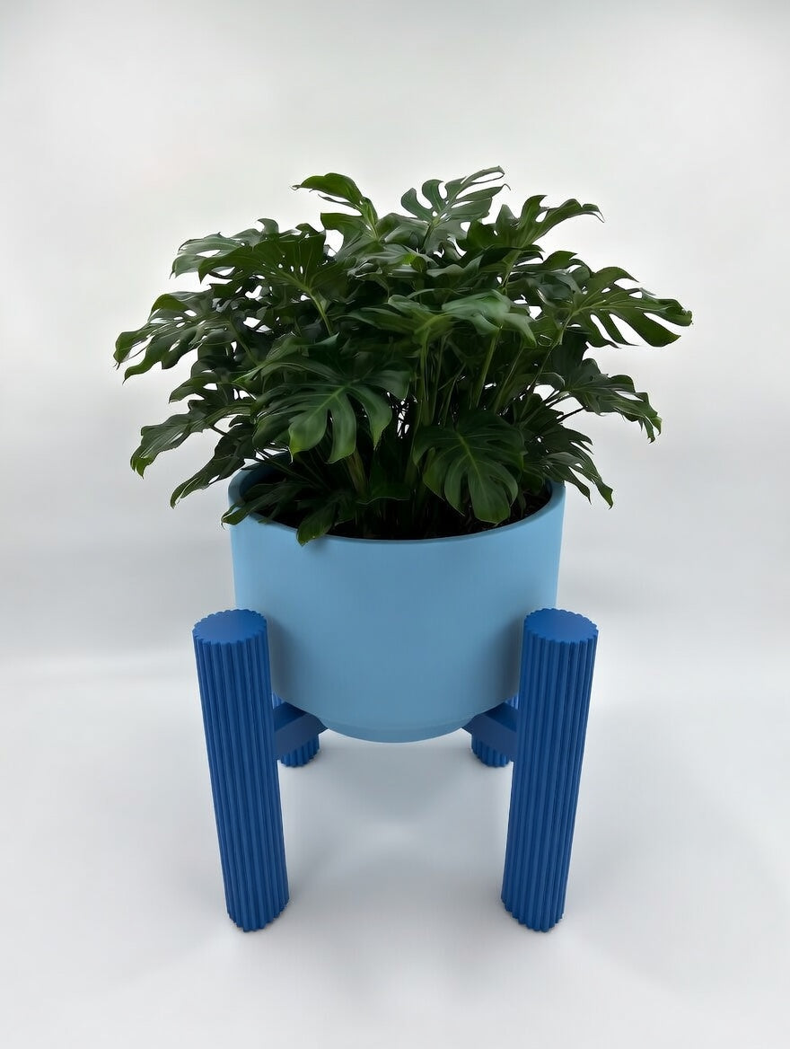 Fluted Plant Stand — alternate view