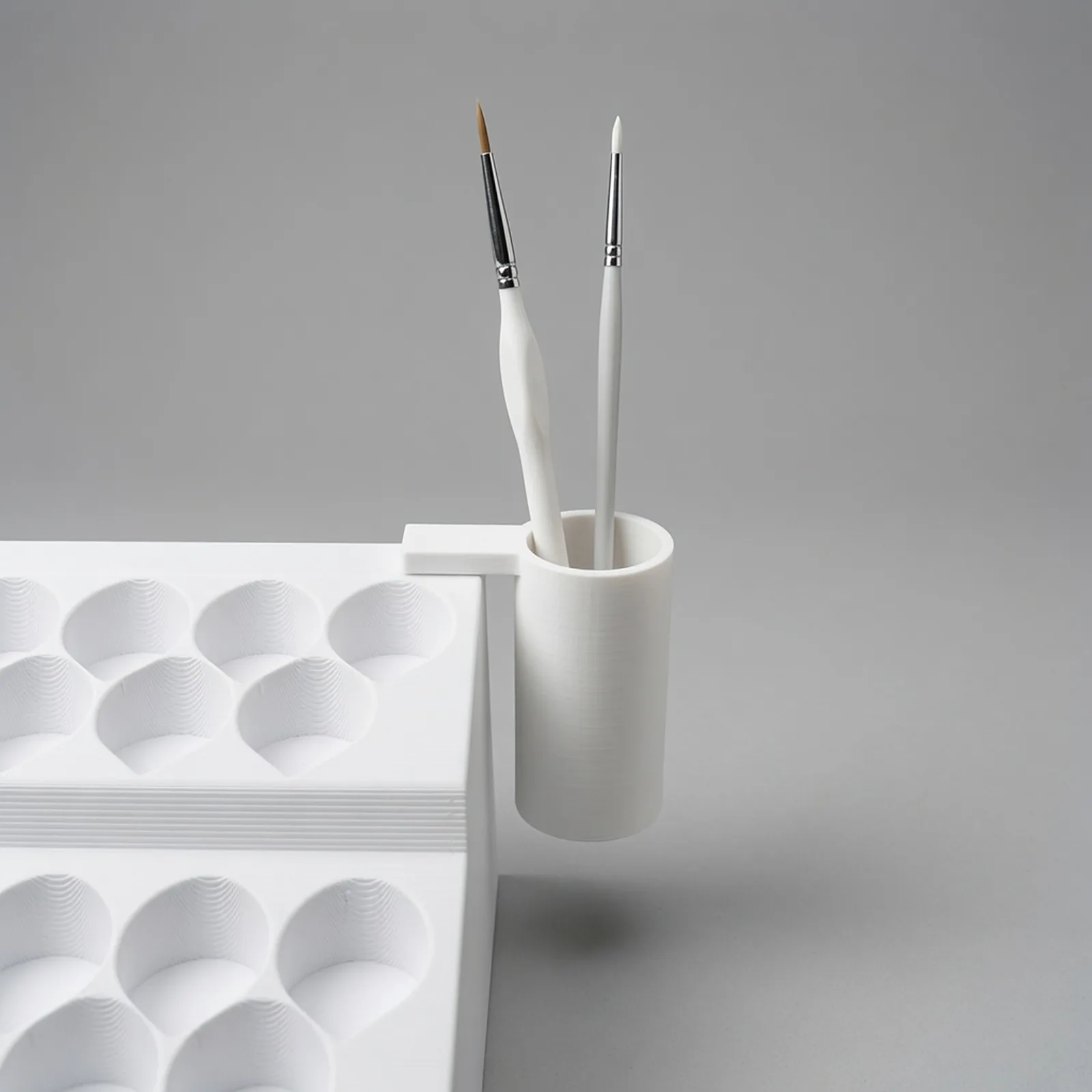 Clip-On Brush Holder — STL Files for Home Printing (Digital Download)