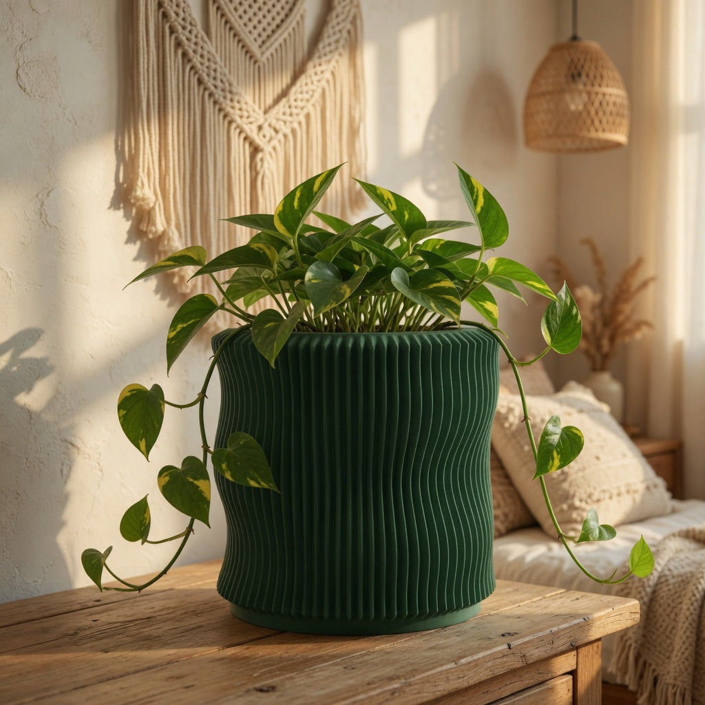 Soft Organic Desk Planter — alternate view