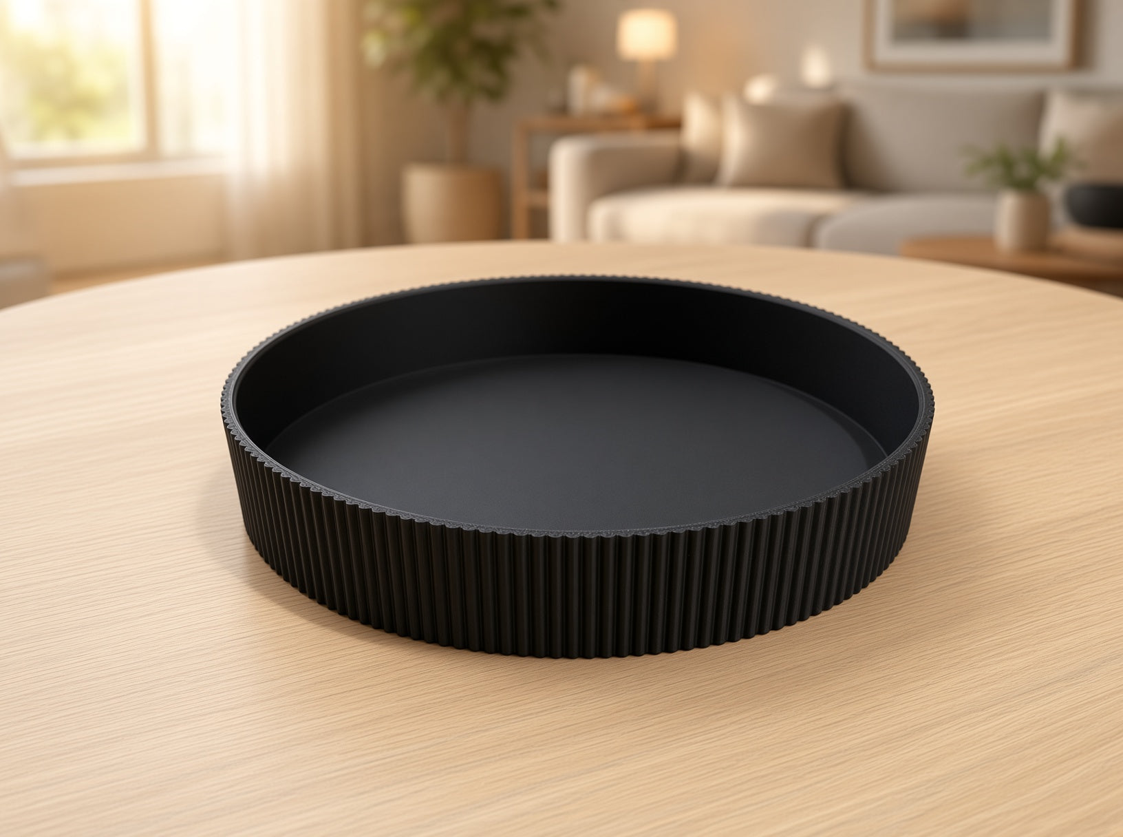 Fluted Round Tray — Catchall & Valet Tray Ø150