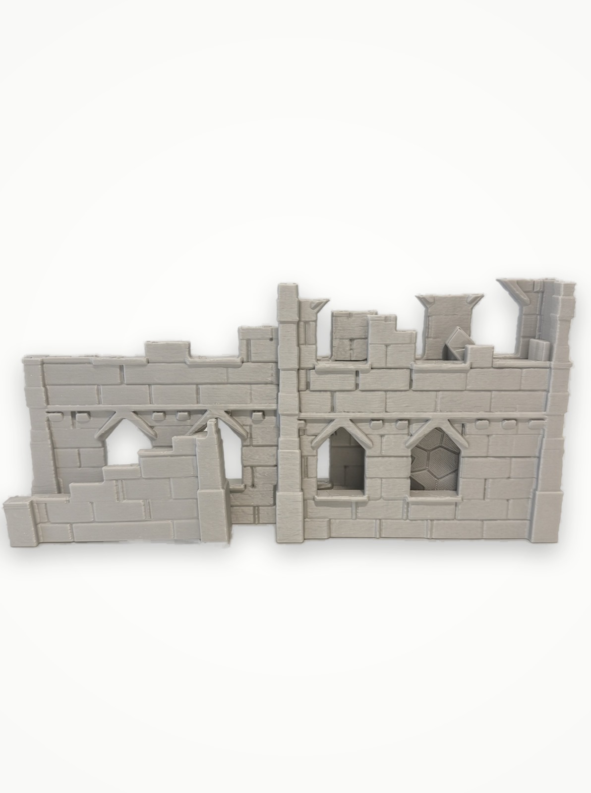 Gothic Folding Large Ruin — Tabletop Terrain (STL or Printed)