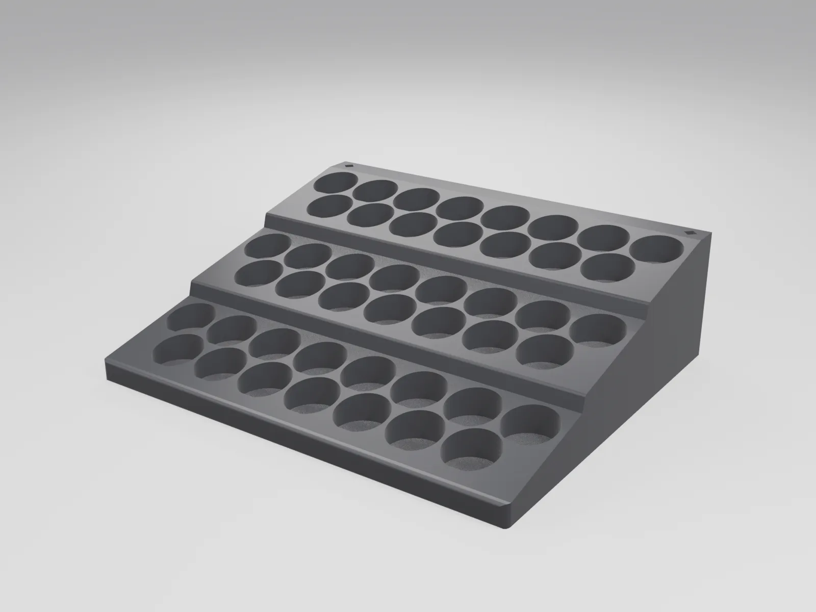 Tamiya 35mm Paint Rack — 45 Pots, 3-Tier with Hidden Magnetic Drawer