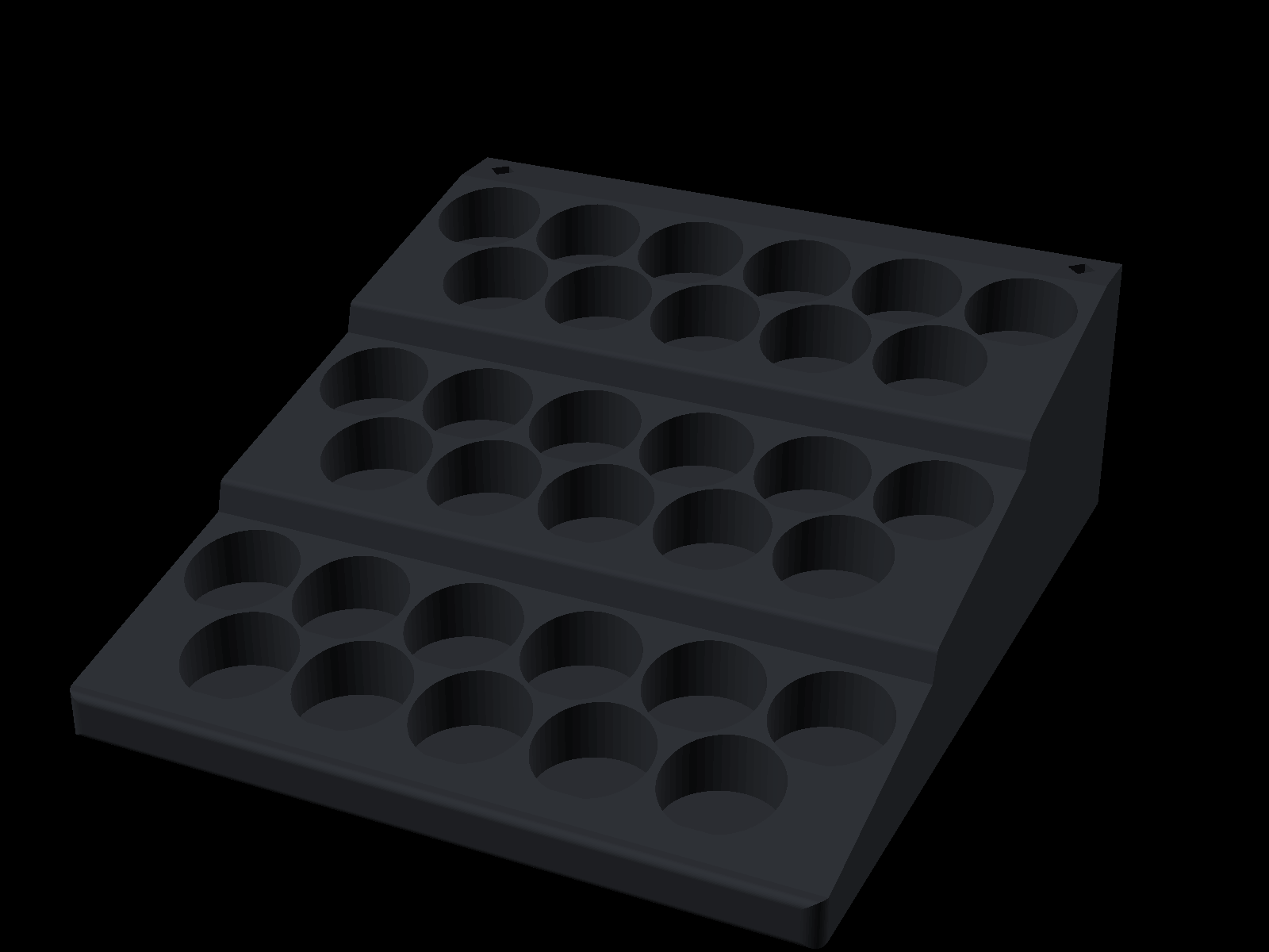 Tamiya 36mm Paint Rack — 33 Pots, 3-Tier with Hidden Magnetic Drawer