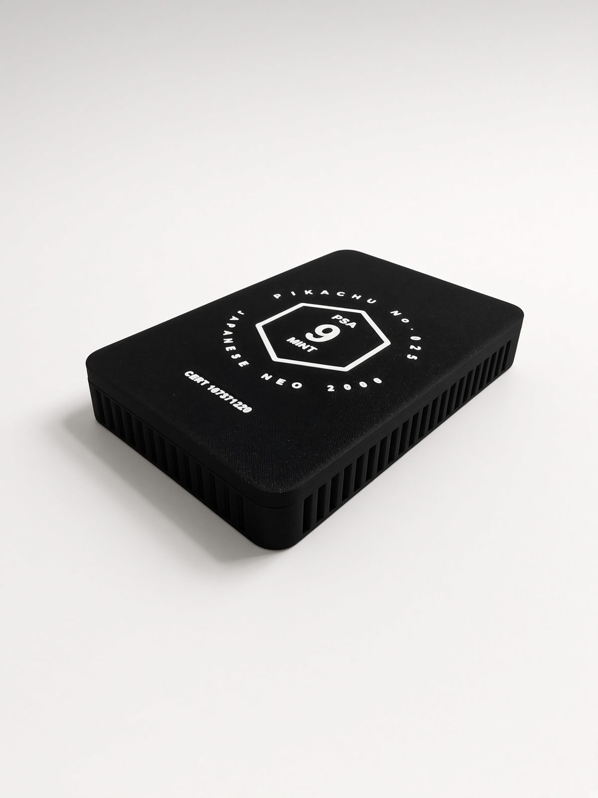 Custom Engraved Slab Box — Single Graded Card Display Case | Your Card, Grade & 
