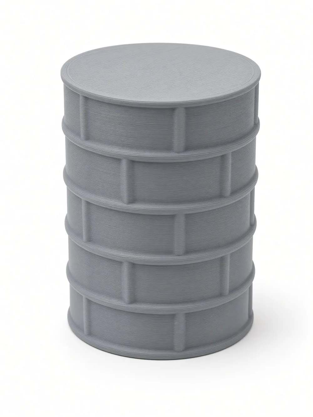 Brick-pattern texture roller, grey PLA